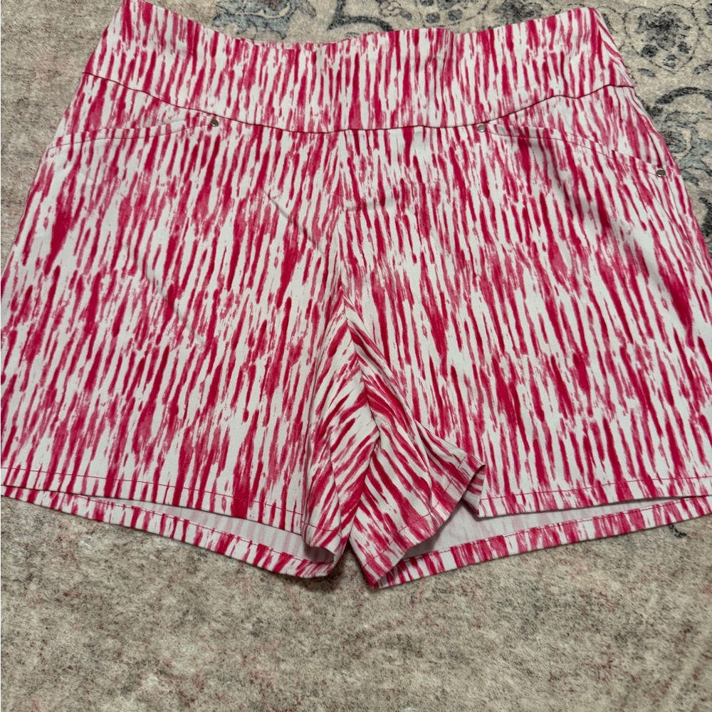 INC International Concepts Pink and White Athletic Shorts